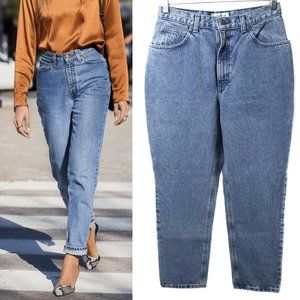 JONES WEAR SPORT 90s Medium Wash High Waisted Tapered Mom Jeans NWT Size 8